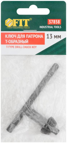 37858 Ключ для патрона T-образный 13мм FIT  фото 3