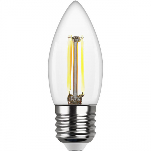 Лампа светодиодная филаментная REV С37 E27 5W DECO Premium нейтральный белый свет свеча 32488 1 в г. Санкт-Петербург  фото 2