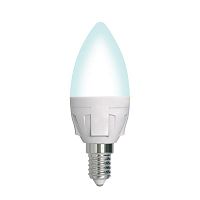 UL-00004294 Лампа светодиодная LED-C37 7W/4000K/E14 /FR/DIM PLP01WH Яркая 7Вт матовая 4000К нейтр. бел. E14 диммир. (упак. картон) Uniel 