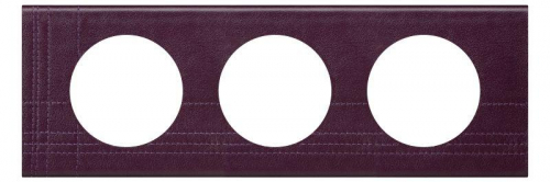 Рамка 3-м Celiane кожа пурпур Leg 069443 в г. Санкт-Петербург 