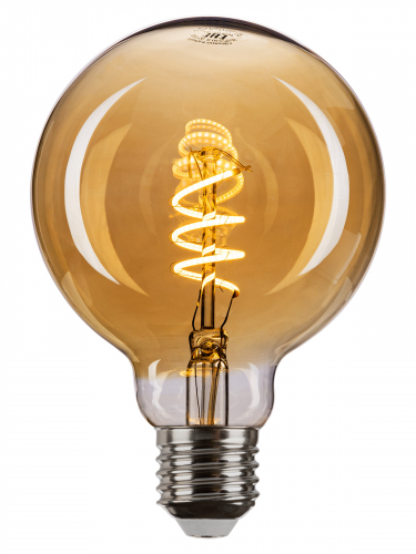 Лампа светодиодная «Винтаж» золотистая G95 (со спиралью), 4 Вт, 230 В, 2700 К, E27 (шар) TDM в г. Санкт-Петербург 