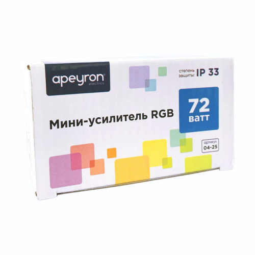Мини-усилитель RGB Apeyron 12/24V 04-25 в г. Санкт-Петербург  фото 4