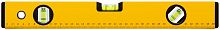 Уровень "Стайл", 3 глазка, желтый усиленный корпус, фрезер. рабочая грань, шкала, Профи  400 мм в г. Санкт-Петербург 