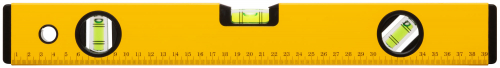 Уровень "Стайл", 3 глазка, желтый усиленный корпус, фрезер. рабочая грань, шкала, Профи  400 мм в г. Санкт-Петербург 