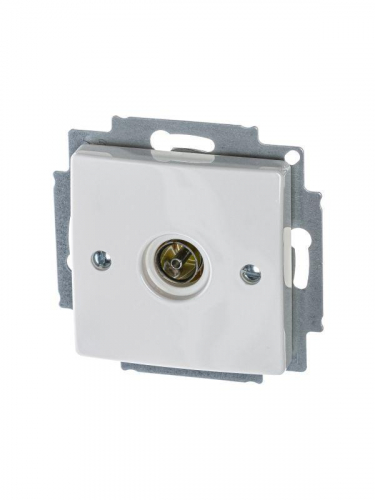 2CKA001724A4276 Розетка телевизионная одиночная TV Basic механизм альп. бел. ABB 