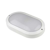 UL-00005456 Светильник светодиодный ULW-K12A 10W/5000K IP54 White Овал 10Вт 5000К IP54 1200лм промышленный накладной влагозащ. опал. рассеив. бел. Uniel 