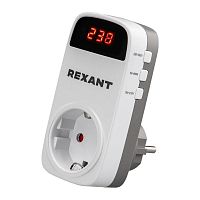 10-6040 Реле напряжения «вилка-розетка» с дисплеем 16А Rexant 
