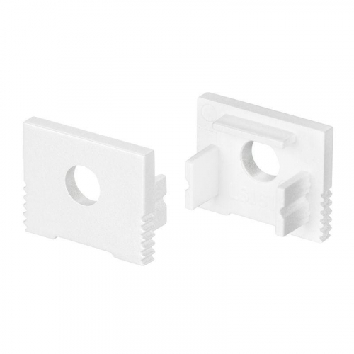 037538 Заглушка SL-SLIM-H13M WHITE с отверстием пластик Arlight 