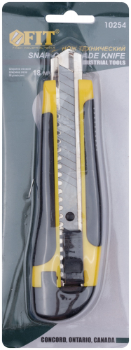 Нож технический 18 мм усиленный прорезиненный, лезвие 15 сегментов в г. Санкт-Петербург  фото 3