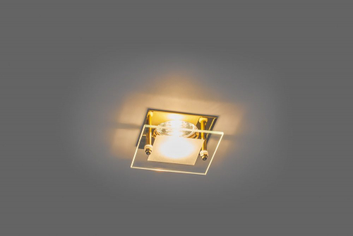 Светильник встраиваемый Feron BS3159-P2-8 потолочный MR16 G5.3 прозрачно-золотистый 18096 в г. Санкт-Петербург  фото 2