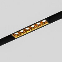Трековый светодиодный светильник Elektrostandard Slim Magnetic Artas 85101/01 черный/золото a064528 в г. Санкт-Петербург 