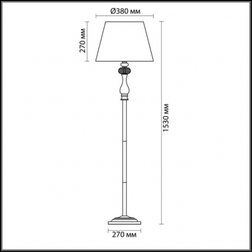 Торшер Odeon Light Classic Gaellori 3393/1F в г. Санкт-Петербург  фото 2