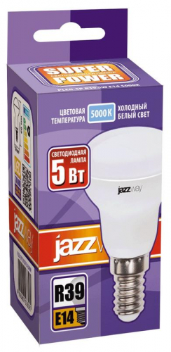 Лампа светодиодная PLED-SP 5Вт R39 5000К холод. бел. E14 400лм 230В JazzWay 1033598 в г. Санкт-Петербург  фото 2