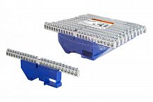 SQ0801-0333 Шина "N" нулевая с изолятором на DIN-рейку 6х9мм стойка бол. 24 группы никелированная TDM