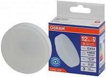 Лампа светодиодная LED 12Вт GX53 4000К 960Лм спот 220В (замена 100Вт) OSRAM в г. Санкт-Петербург 