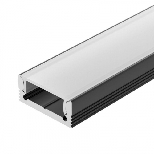 037110 Профиль SL-SLIM-H7-2000 BLACK L2000 алюм. Arlight 