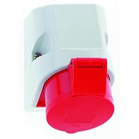 11906 Розетка настенная 16А 5п 3P+N+PE 400В IP44 180град. 100х75 Quick-Connect Bals 