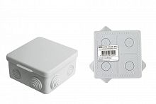 SQ1401-0512 Распаячная коробка ОП 80х80х50мм, крышка, IP54, 7вх. инд. штрихкод TDM