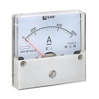 ama-801-600 Амперметр аналоговый AM-A801 на панель 80х80 кругл. вырез 600А трансф. подкл. EKF am-a801-600/