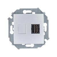 1591407-033 Розетка аудио/видео HDMI СП Simon 15 механизм алюм. Simon 