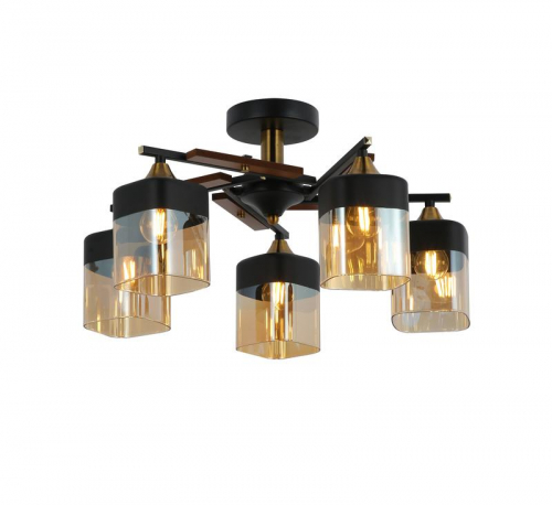 FR5154PL-05B Люстра Glitz 60Вт E27х5 IP20 Freya 
