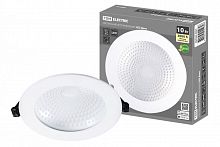 SQ0362-0003 Светильник встраиваемый LED Деко 05, 10 Вт, 3000K, кругл, D170 мм, белый, IP44, TDM