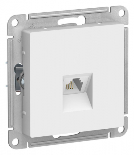 ATN001381 Розетка телефонная AtlasDesign RJ11 механизм лотос SE 