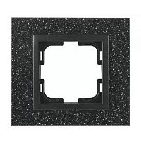 Рамка 1-постовая Mono Electric Style Granit чёрный гранит 107-610000-160 в г. Санкт-Петербург 