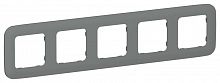 FI-M52-31-20-K80 Рамка 5-м СП FLITE РУ-5-А-ФлМА мокрый асфальт IEK 