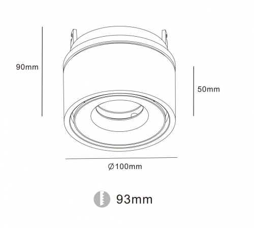 Встраиваемый светодиодный спот DesignLed RT-MJ-1001-B-13-WW 002969 в г. Санкт-Петербург  фото 2