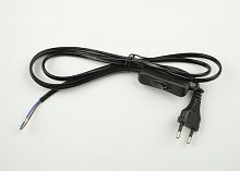 UL-00004432 Шнур сетевой UCX-C11/02A-170 BLACK с вилкой и выкл. 2А 500Вт 1.7м черн. Uniel 