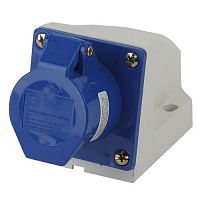 Б0032874 Розетка стационарная наружная 113 2Р+РЕ 16А 220В IP44 Эра 