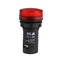 362160 Лампа светодиодная OptiSignal Compact D22 С7-L-M4 красн. 230В AC/DC XB7EV04MP КЭАЗ 