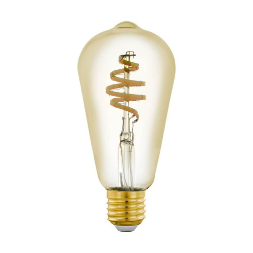 Лампа светодиодная филаментная диммируемая Eglo E27 5.5W 2200-6500K золотистая 12583 в г. Санкт-Петербург 
