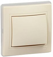 KV-V10-10-44-K33 Выключатель 1-кл. СП Кварта ВС10-1-0-ККм-44 10А IP44 крем. GENERICA 