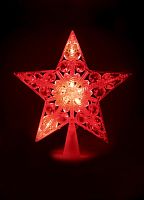 Светильник светодиодный "Звезда" 16.5см 10LED наконечник на елку Космос KOC_STAR_Red в г. Санкт-Петербург 