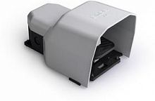 PDKS11GX10G Педаль одиночная 2х(1НО+1НЗ) 250В AC 4А IP65 с защ. кожухом алюм. сер. EMAS 