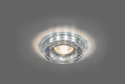 Светильник встраиваемый с белой LED подсветкой Feron 8080-2 потолочный MR16 G5.3 серебристый 28493 в г. Санкт-Петербург  фото 2