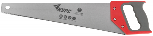 Ножовка по дереву, средний каленый зуб 7 ТPI, 2D заточка, пластиковая прорезиненная ручка 450 мм в г. Санкт-Петербург 