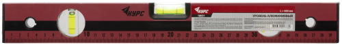 Уровень "Оптима", 3 глазка, красный корпус, фрезерованная рабочая грань, шкала  400 мм в г. Санкт-Петербург  фото 2