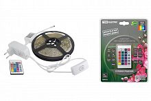 SQ0331-0226 Комплект светодиодной ленты SMD5050-30 LED/м-12 В-7.2 Вт/м-IP20-RGB (5 м), 24 Вт, IR-контроллер TDM