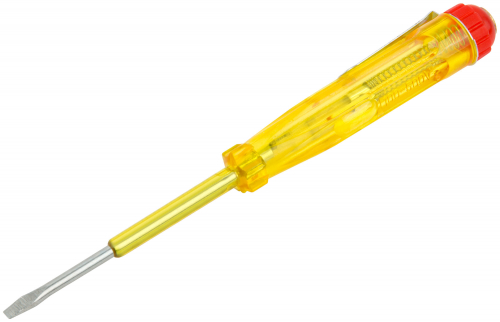 Отвертка индикаторная, желтая ручка, 100-250 В, 140 мм в г. Санкт-Петербург  фото 2