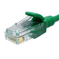 10-0157 Патч-корд UTP 5e 4х2 26AWG (7х0.16мм) Cu LSZH 1м зел. SUPRLAN 