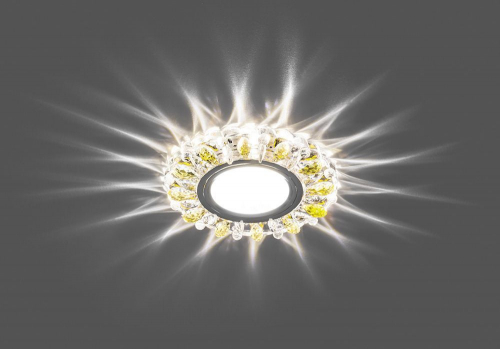 Светильник встраиваемый с белой LED подсветкой Feron CD916 потолочный MR16 G5.3 прозрачный-желтый 28989 в г. Санкт-Петербург  фото 2