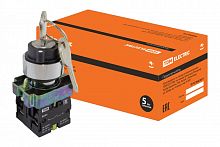 SQ0703-0009 Переключатель BG45 черный 2 положения с ключом 1з+1р TDM