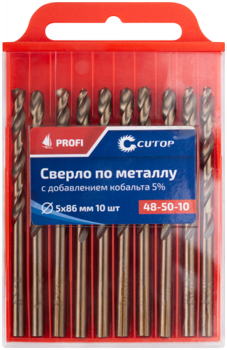 Сверло по металлу Cutop Profi с кобальтом 5%, 5 x 86 мм (10шт) в г. Санкт-Петербург  фото 3