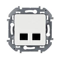 INSPIRIA розетка двойная RJ 45  категория 5e  UTP белый в г. Санкт-Петербург 