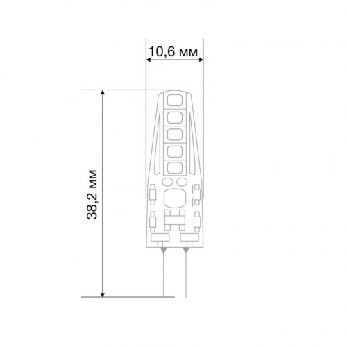 Лампа светодиодная JC-SILICON 2Вт капсула 2700К тепл. бел. G4 12В (силикон) Rexant 604-5006 в г. Санкт-Петербург  фото 2