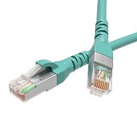 RN6ASF4570AQ Патч-корд экранированный CAT6A S/FTP 4х2 LSZH 7м бирюз. DKC 