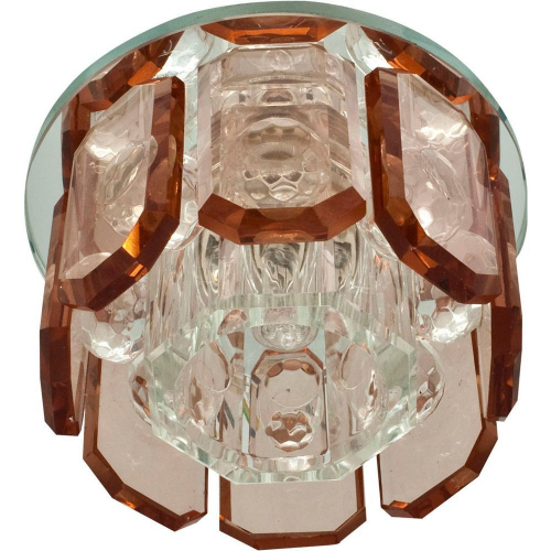 Светильник потолочный JCD9 Max35W G9 прозрачный-коричневый, прозрачный, 4220 28441 в г. Санкт-Петербург 